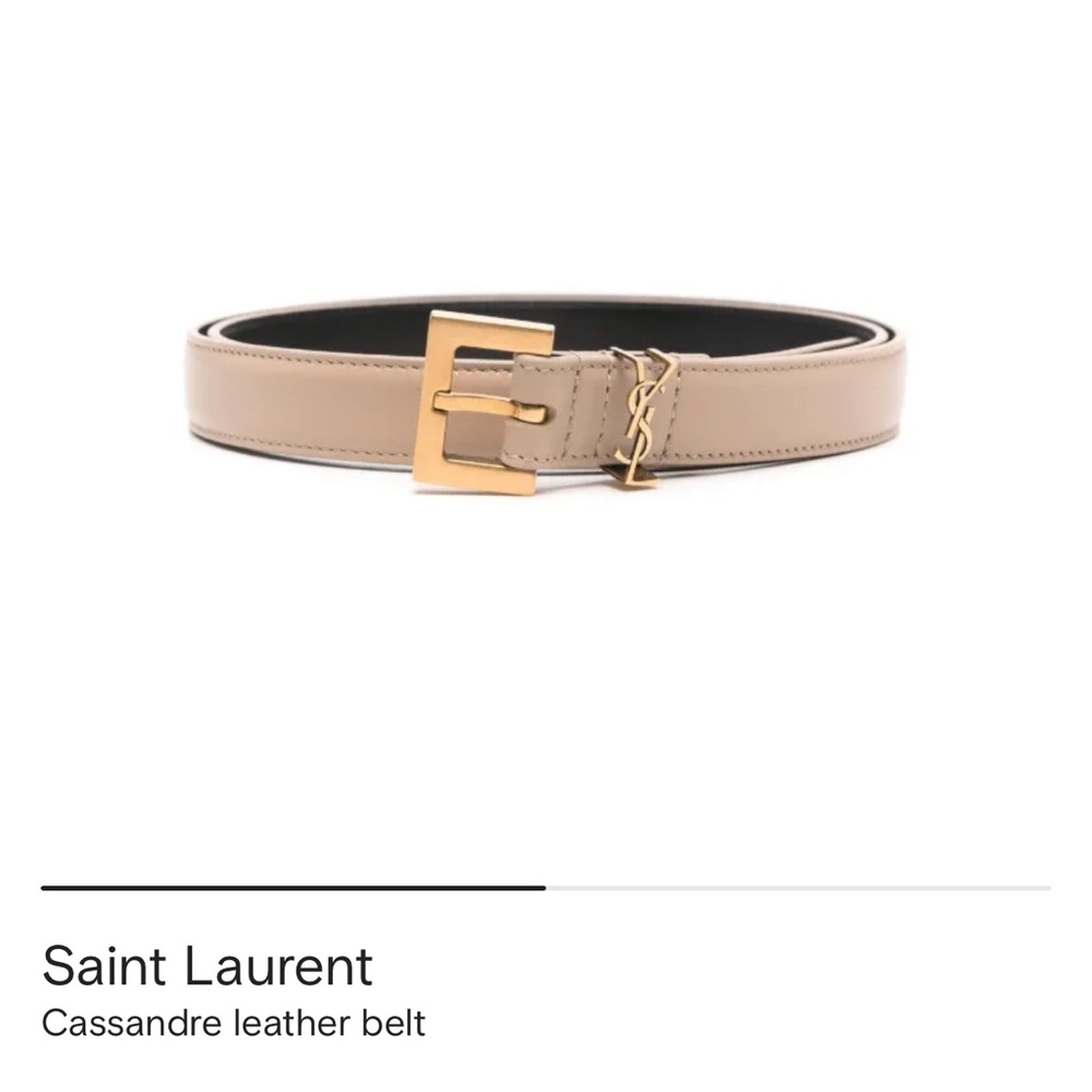 Saint Laurent Monogram Square Buckle Belt - 75